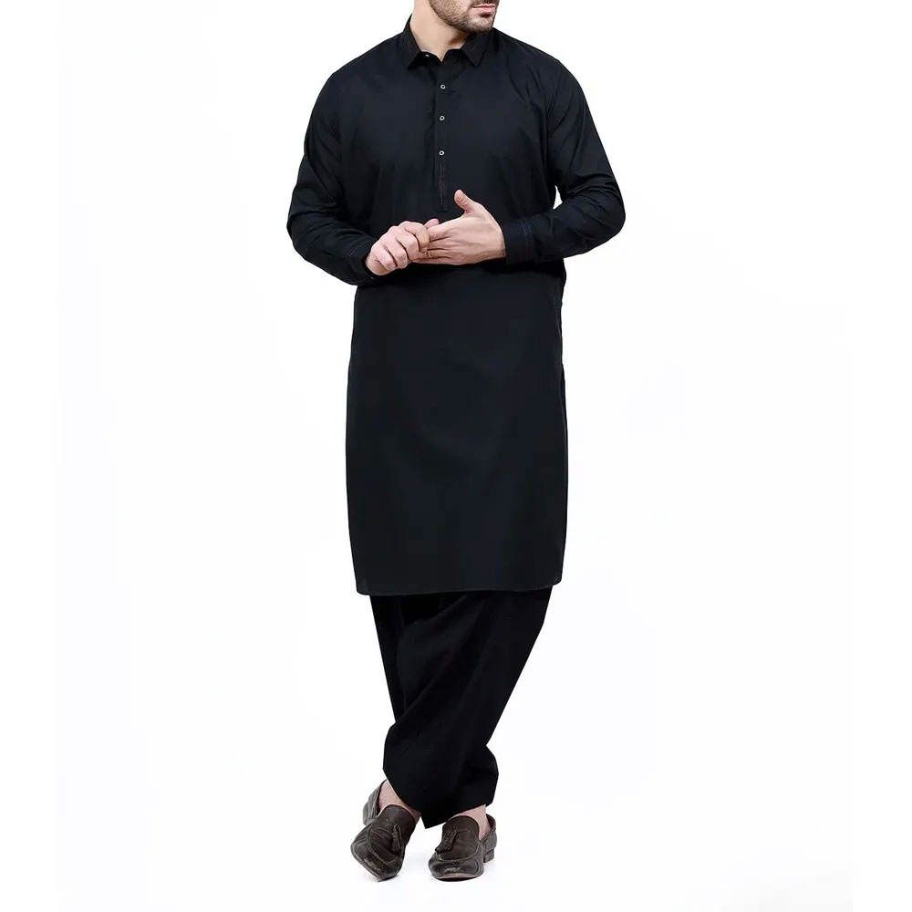 Royal Monarch Black Shalawar Kameez