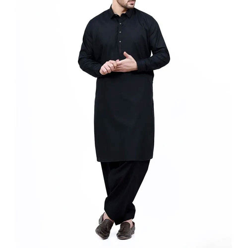 Royal Monarch Black Shalawar Kameez